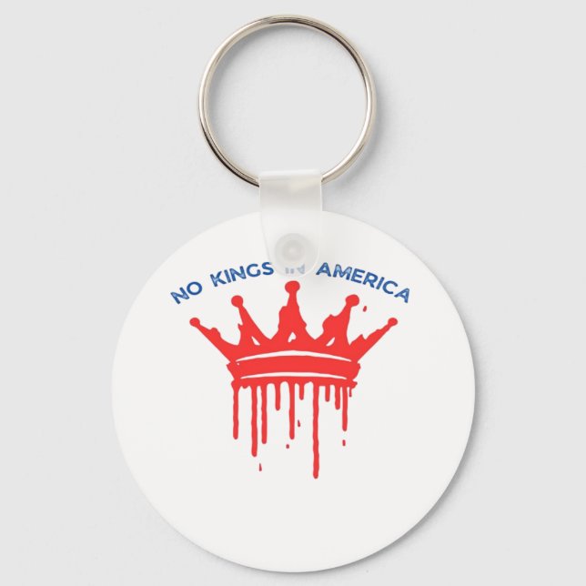 No Kings In America II Classic Keychain (Front)