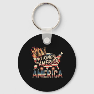 No Kings In America Keychain