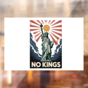 No Kings In America Liberity Status USA Democrats Window Cling