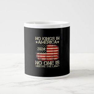 No Kings In America Minimal Clean Large Coffee Mug