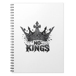 No Kings In America Minimal Clean Notebook