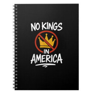 No Kings In America No Crown Minimal Clean Notebook