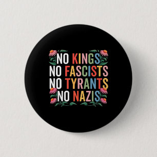 No Kings In America No Fascists Resist Trump 4th J 2 Inch Round Button