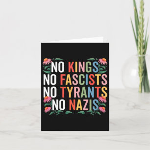No Kings In America No Fascists Resist Trump 4th J Card