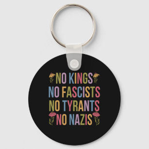 No Kings In America No Fascists We The People Poli Keychain