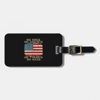 No Kings In America No Fascists We The People Poli Luggage Tag