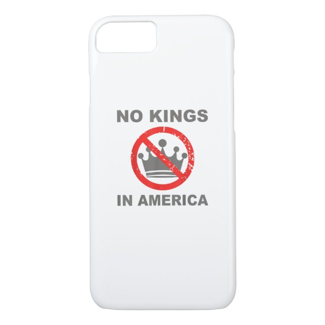 No Kings In America Patriotic Casual Case-Mate iPhone Case (Back)