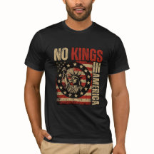 No Kings In America - Patriotic Grunge