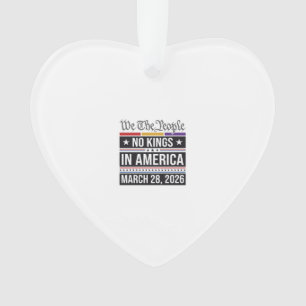 No Kings in America Patriotic Protest Shirt_1 Ornament