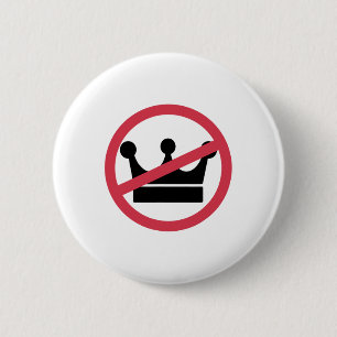 No Kings In America Pro Democracy Anti Monarchy Ol 2 Inch Round Button