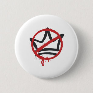 No Kings In America Pro Democracy Anti Monarchy Ol 2 Inch Round Button