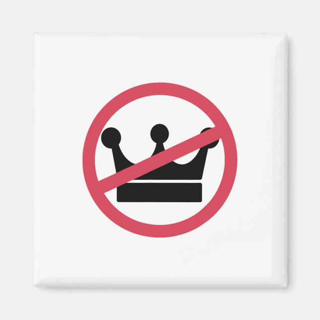 No Kings In America Pro Democracy Anti Monarchy Ol Magnet (Front)