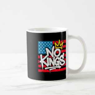 No Kings In America Resist Trump Protest Patriotic Coffee Mug