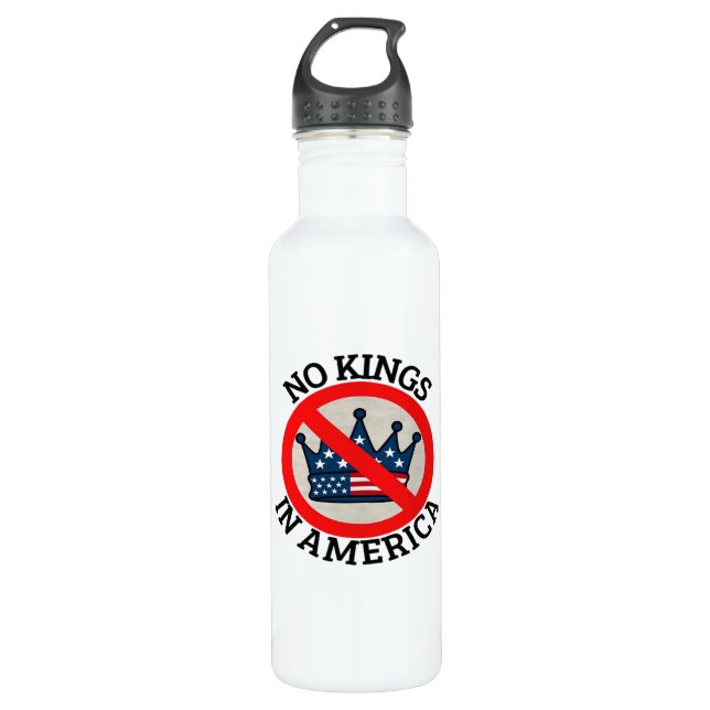 No Kings In America Retro Classic 710 Ml Water Bottle (Front)
