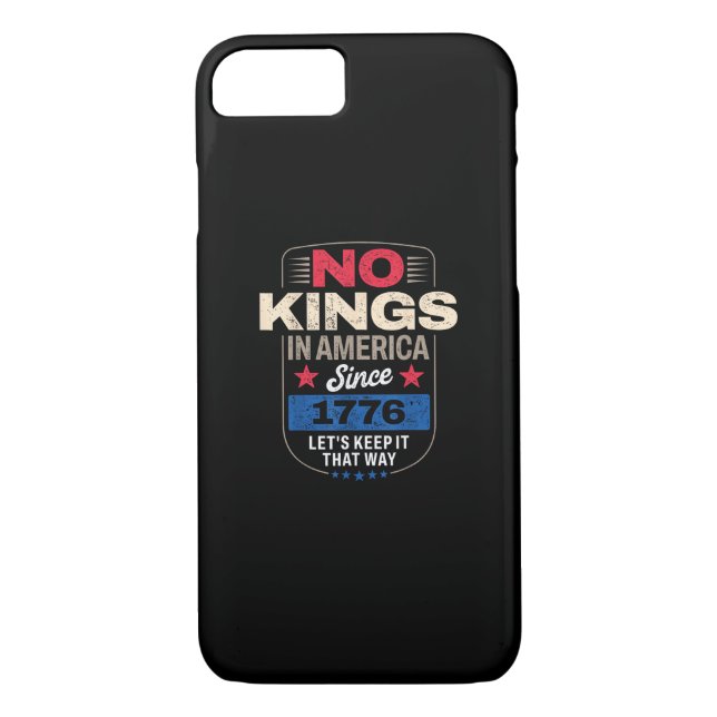 No Kings In America Retro Classic Case-Mate iPhone Case (Back)