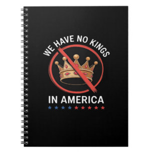 No Kings In America Retro Classic Notebook