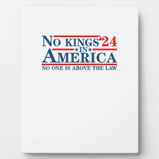 No Kings In America Retro Classic Plaque