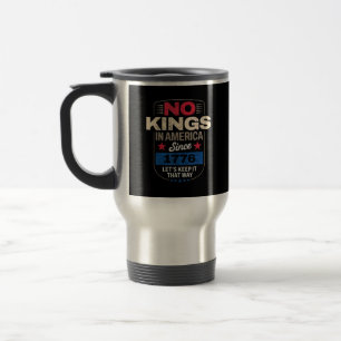 No Kings In America Retro Classic Travel Mug