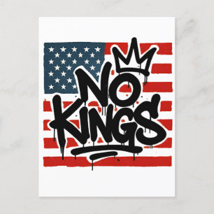 No Kings In America Save Democracy I Dissent Anti Invitation Postcard