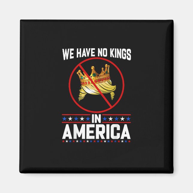 No Kings In America Save I Dissent Minimal Freedom Magnet (Front)