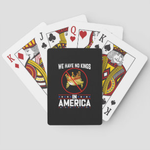 No Kings In America Save I Dissent Minimal Freedom Playing Cards