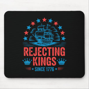 No Kings In America Shirt Rejecting Kings Patrioti Mouse Pad