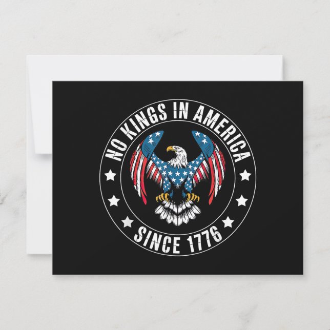No Kings in America Since 1776 (Front)