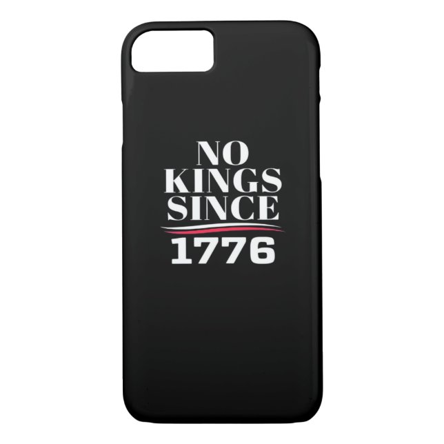 No Kings In America Since 1776 #1 Classic Case-Mate iPhone Case (Back)