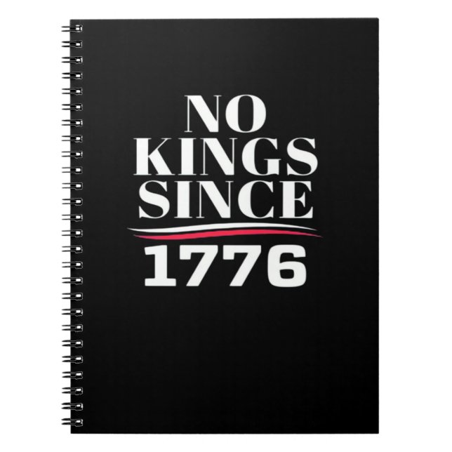 No Kings In America Since 1776 #1 Classic Notebook (Front)