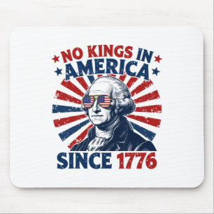No Kings In America Since 1776 Distressed Flag Usa Mouse Pad