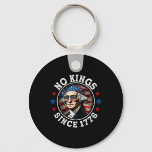 No Kings In America Since 1776 Distressed Usa Flag Keychain