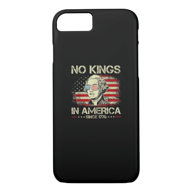 No Kings In America Since 1776 George Washington U Case-Mate iPhone Case (Back)