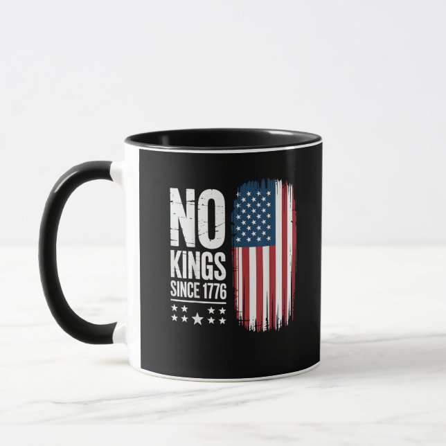 No Kings In America Since 1776 Independence Day Pa Mug (Left)