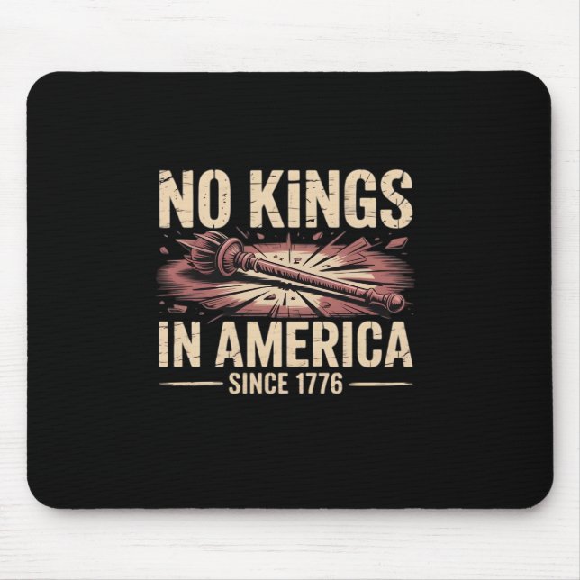 No Kings In America Since 1776 King Free Classic V Mouse Pad (Front)