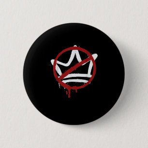 No Kings In America Since 1776 Minimal Clean 2 Inch Round Button