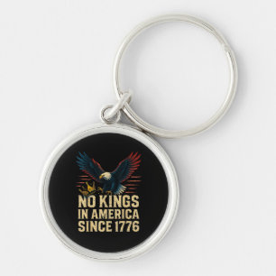 No Kings In America Since 1776 Patriotic Keychain