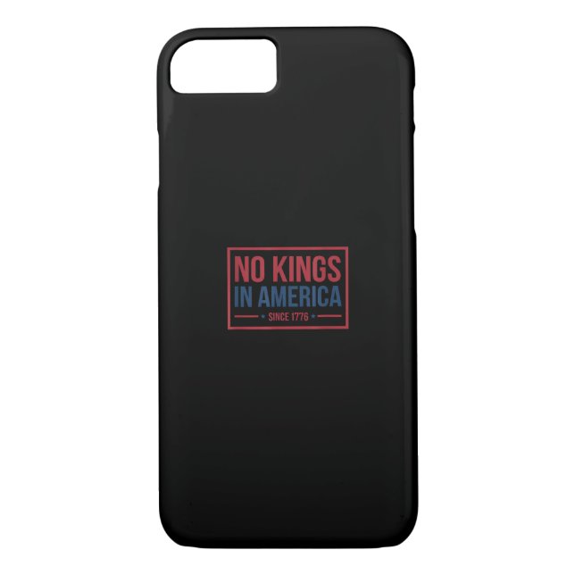 No Kings In America Since 1776 Patriotic Retro Cla Case-Mate iPhone Case (Back)