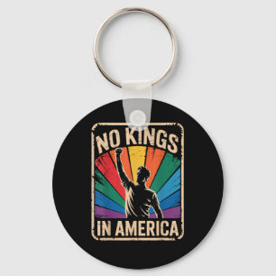 No Kings In America Since 1776 Patriotic Style Keychain