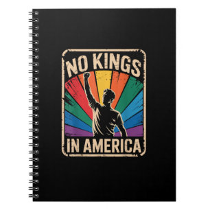 No Kings In America Since 1776 Patriotic Style Notebook