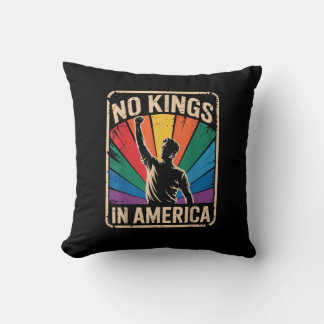 No Kings In America Since 1776 Patriotic Style Throw Pillow