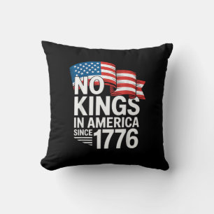 No Kings In America Since 1776 Protest Creative St Throw Pillow