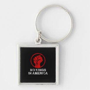 No Kings In America Since 1776 Resist 8647 US Flag Keychain