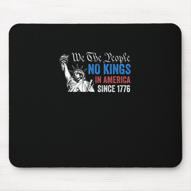 No Kings In America Since 1776 Retro Classic Mouse Pad (Front)