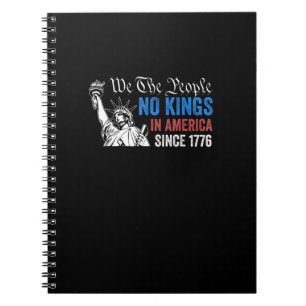 No Kings In America Since 1776 Retro Classic Notebook