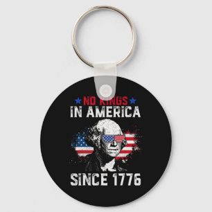 No Kings In America Since 1776 Vintage Distressed  Keychain