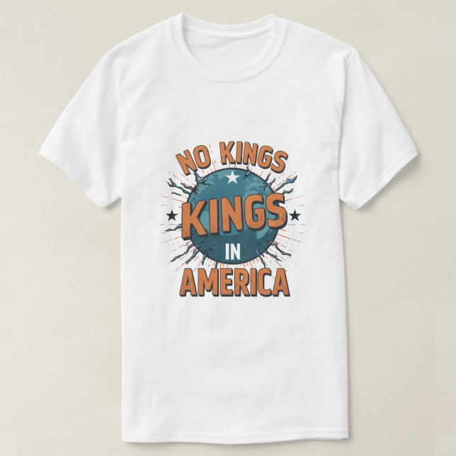 No Kings in America - Statement Graphic Tee (Design Front)
