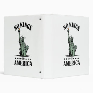 No Kings in America Statue of Liberty Binder