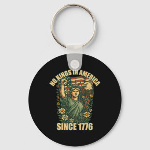 No Kings In America Statue Of Liberty Justice For Keychain