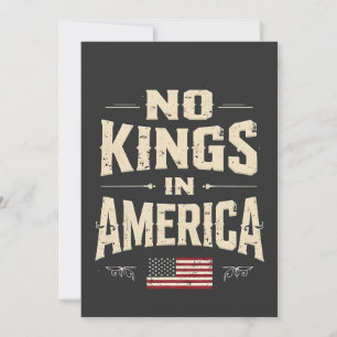No Kings in America Trump Politic Humour Announcement