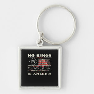 No Kings In America United States Independence Cla Keychain